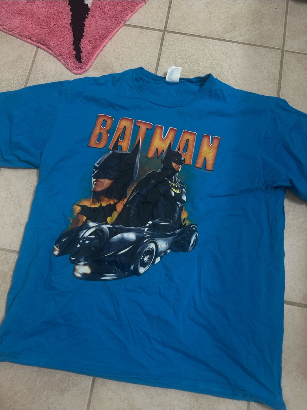 Port & Company Batman graphic tee Blue Size XL Graphic Tee